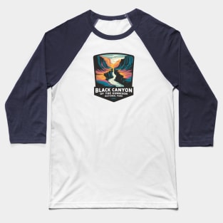 Black Canyon of the Gunnison National Park Emblem Baseball T-Shirt